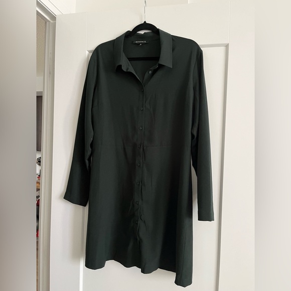 Dynamite Fit & Flare Button Down Dress - Picture 1 of 3